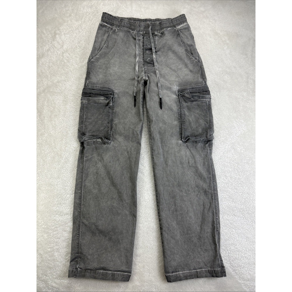 Jacov Object Dyed Pocket Pants Mens M Technical Cargo Pull Up Elastic Waist